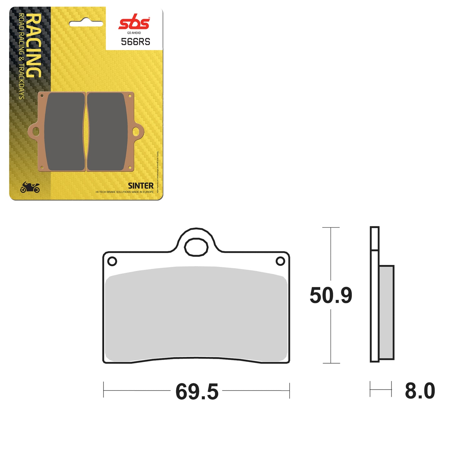 SBS CERAMIC BRAKE PAD  01627566