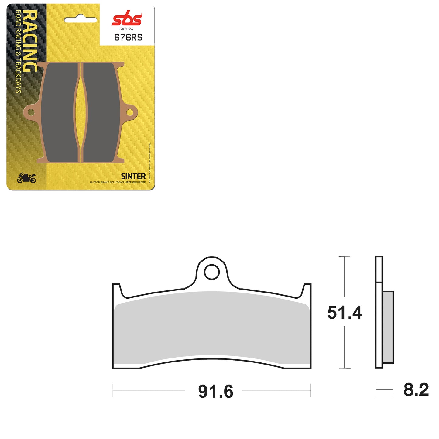 SBS CERAMIC BRAKE PAD  01627676