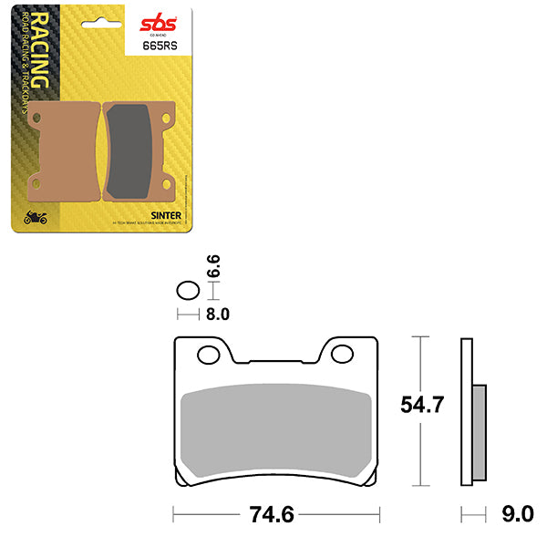 SBS CERAMIC BRAKE PAD YAMAHA 01627665