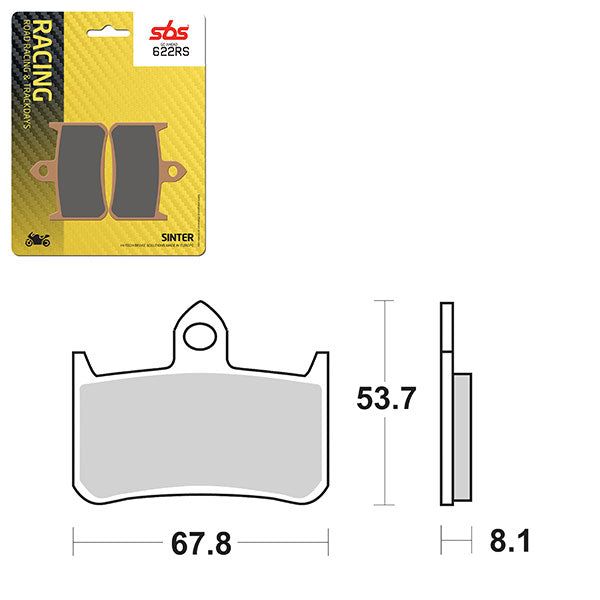 SBS CERAMIC BRAKE PAD HONDA 01627622
