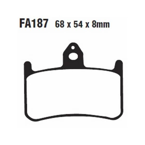 ROCK HARD SEMI-METALLIC BRAKE PAD HONDA MC-05674F