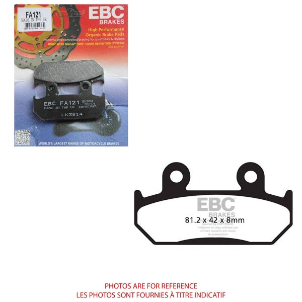 EBC ARAMID FIBER ORGANIC FA SERIES PADS FA121 FA121
