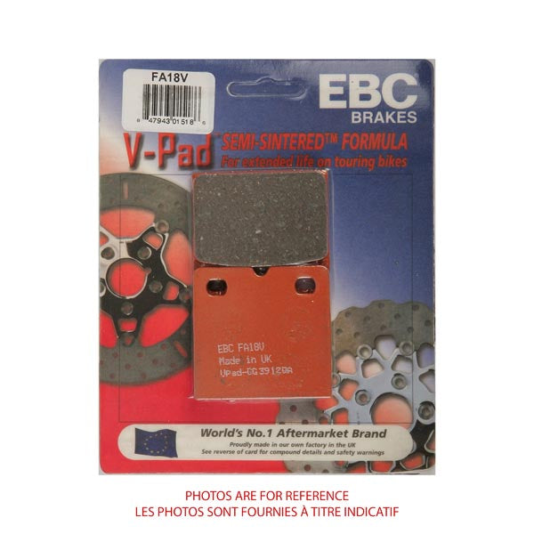EBC SEMI-SINTERED V-PADS FA18V FA18V