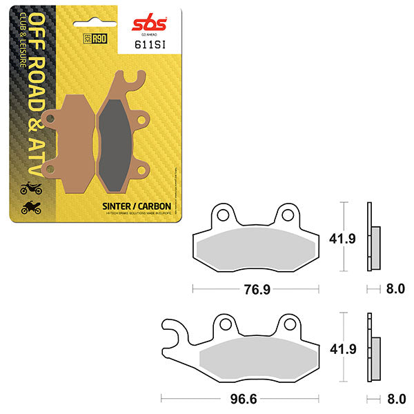 SBS ATV/UTV SINTER BRAKE PAD  6240611100