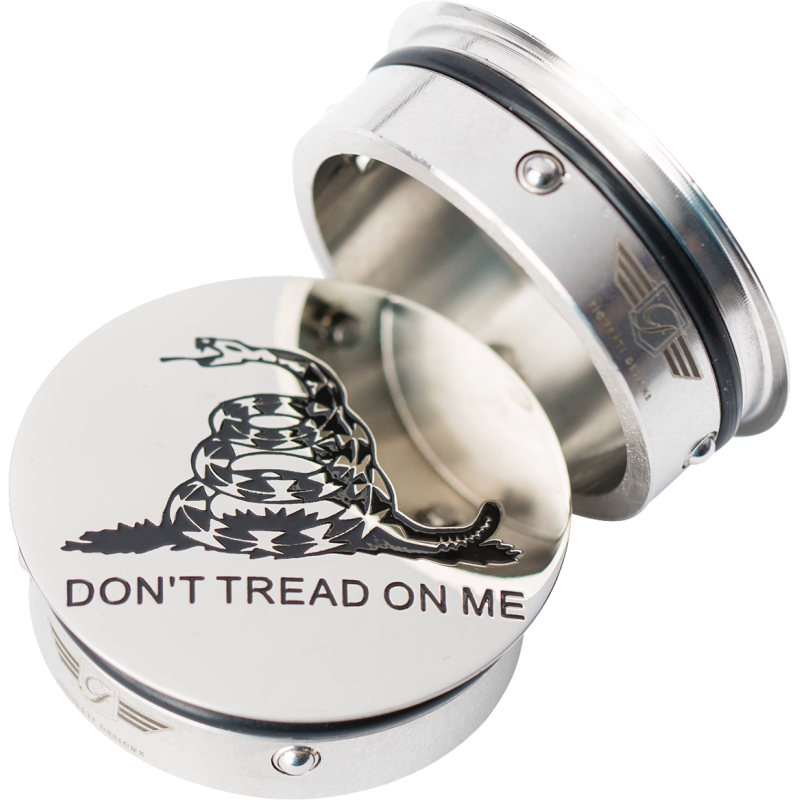 FIGURATI DESIGNS HARLEY-DAVIDSON DON’T TREAD ON ME CUSTOM SWING ARM COVERS FD40-DTOM-SS