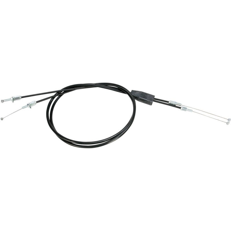 MOTION PRO THROTTLE CABLE PUSH-PULL BLACK VINYL SET 10-0160