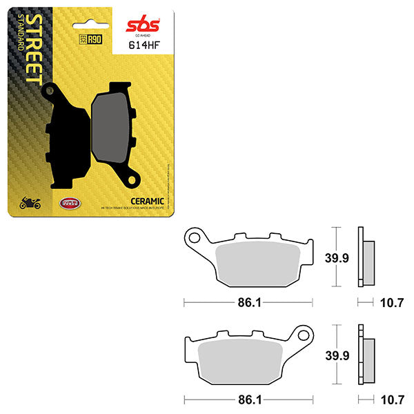 SBS ATV/UTV CERAMIC BRAKE PAD  6190614100