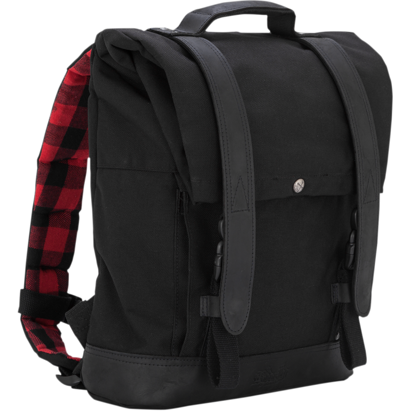 BURLY BRAND ROLL TOP BACKPACK - BLACK B15-1020B