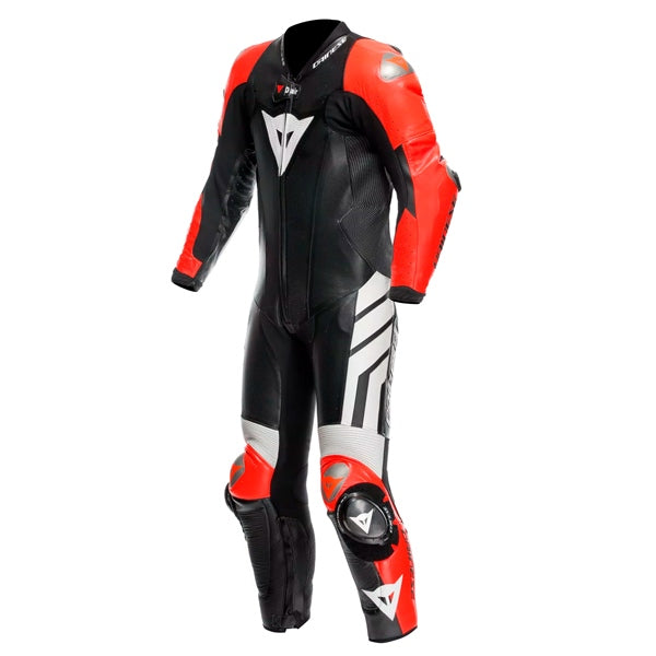 DAINESE SUIT MUGELLO D-AIR MEN BK/FLUO RD/WH 62 201D10040-W12-62