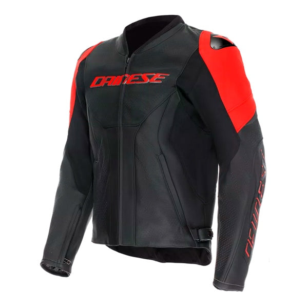 DAINESE JACKET RACING 5 PERF MEN BK/FLUO RD 48 2015300111-P75-48