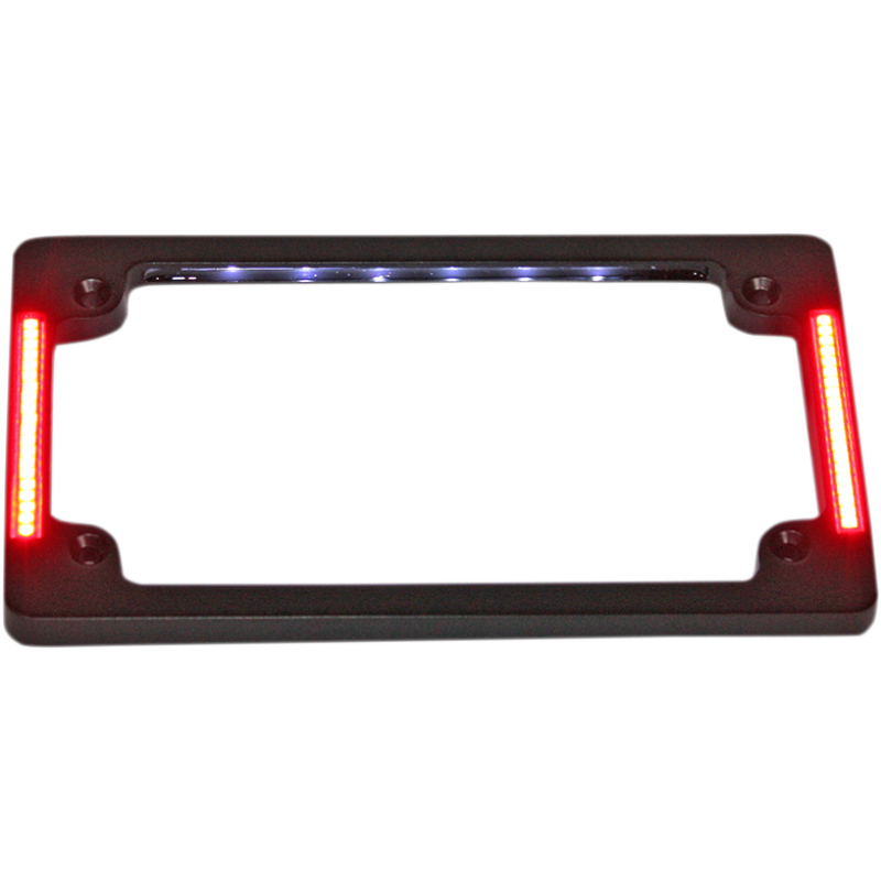 CUSTOM DYNAMICS FRAME LIC PLT W/LT BLK TF07-B