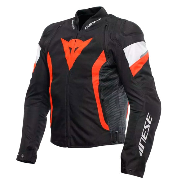 DAINESE JACKET AVRO 5 MEN BK/FLUO RD/WH 52 2017300053-W12-52