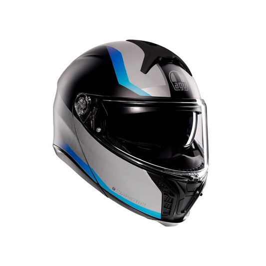 AGV HELM T-MODULAR STRAY MAT BK/GY/BL L 211251E2OY-103-L
