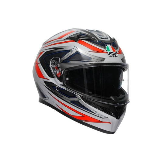 AGV HELM K3 SPACE MAT WH/FLUO RD S 2118381001-020-S