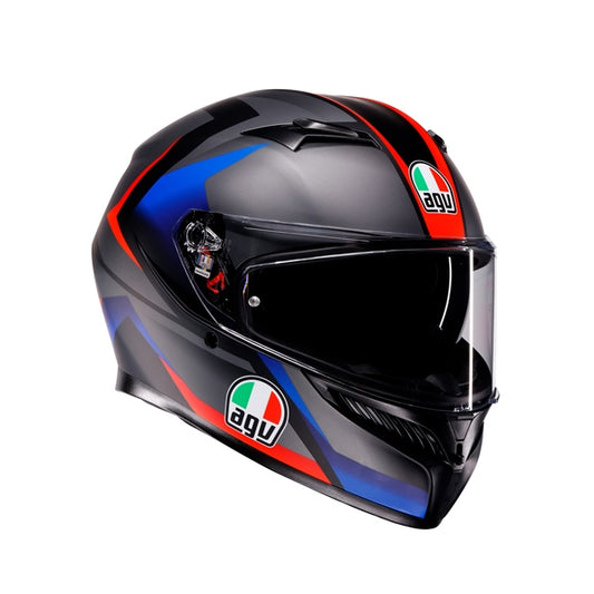 AGV HELM K3 STRIGA MAT BK/BL/RD M 2118381001-024-M