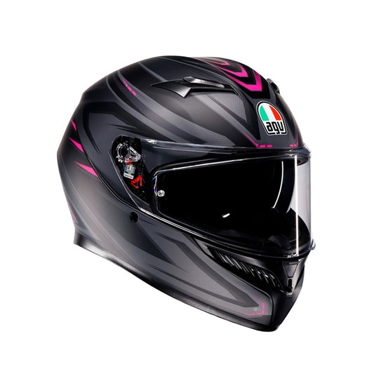 AGV HELM K3 SYTH MAT BK/PI L 2118381001-025-L