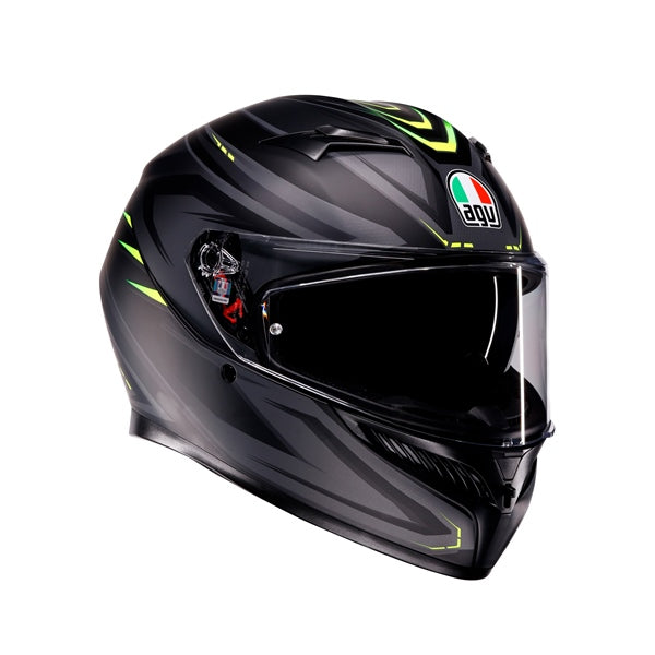 AGV HELM K3 SYTH MAT BK/FLUO YE L 2118381001-026-L