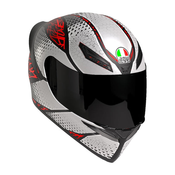 AGV HELM K1 S SPEEDARMOR MAT BK/GY/RD 2XL 2118394017-073-XXL