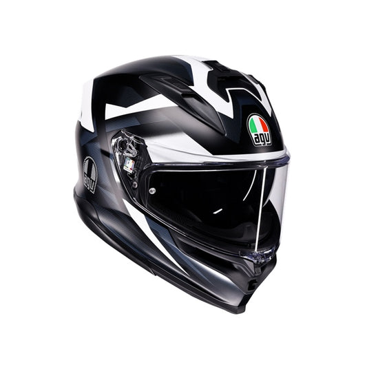 AGV HELM K7 GLIMPSE MAT BK/WH XL 2118399017-016-XL