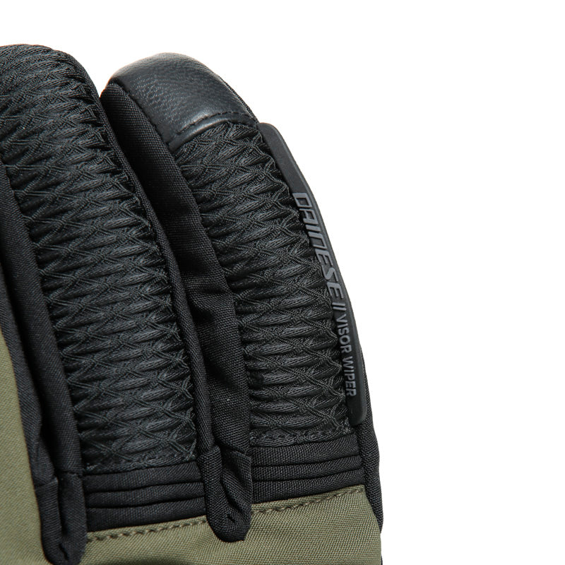 DAINESE TRENTO D-DRY GLOVES - BLACK/GRAPE-LEAF (M) 18100011-52F-M