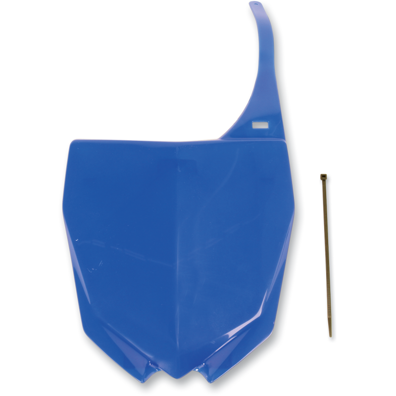 UFO YZF250/450 FRNT PLATE BLUE YA04813-089