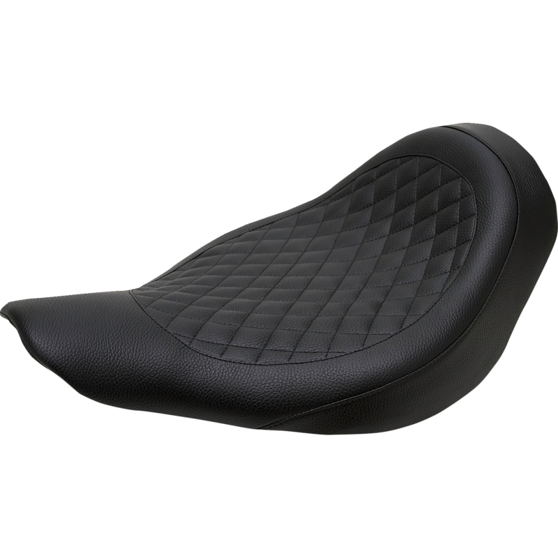 KODLIN SOLO SEAT FOR M8 FATBOY W/KODLIN RR FENDER & STOCK TANK BLK K59661-L