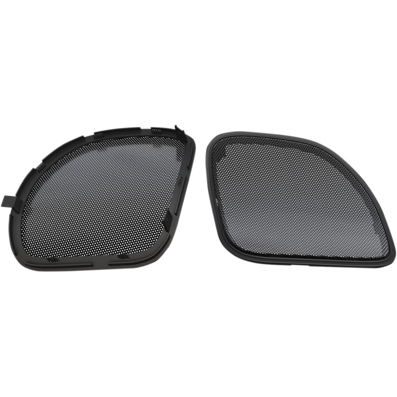 HOGTUNES METAL MESH REPLACEMENT GRILLS W BLACK TRIM FOR 15-23 FLTR RG RM GRILL