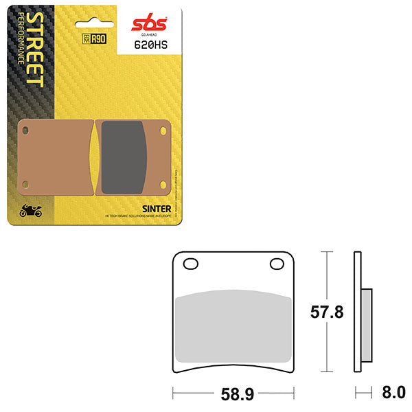 SBS PERFORMANCE HS SINTER BRAKE PAD  6250620100
