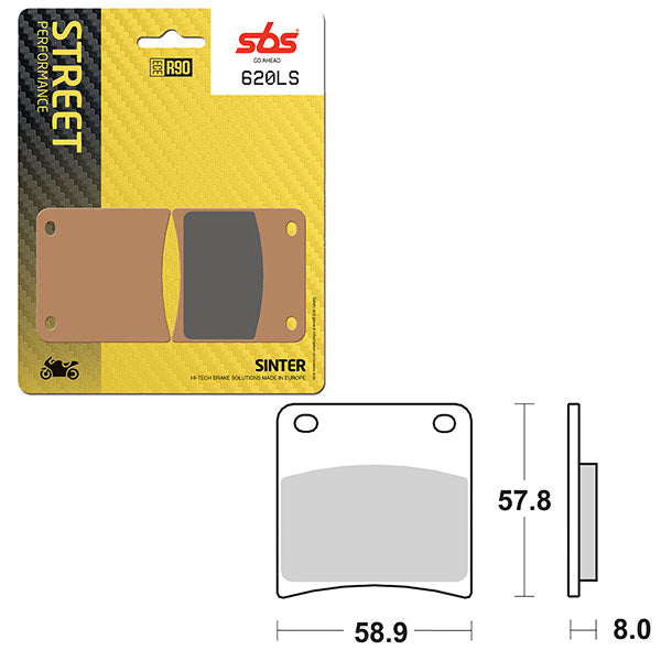 SBS PERFORMANCE LS SINTER BRAKE PAD  6260620100