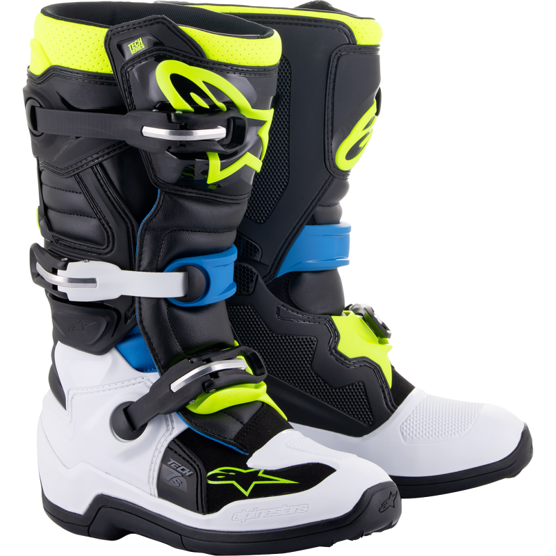 ALPINESTARS BOOT TECH 7S BK/BL/YL 8 2015017-1795-8