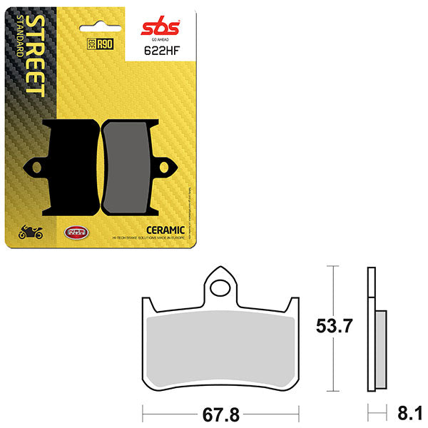 SBS ATV/UTV CERAMIC BRAKE PAD  6190622100