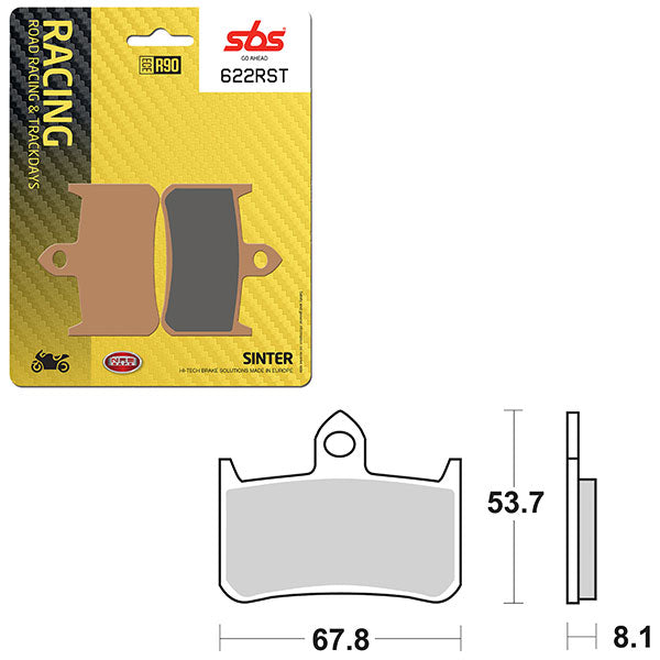 SBS ROAD RACING & TRACKDAYS SINTER BRAKE PAD  6470622100