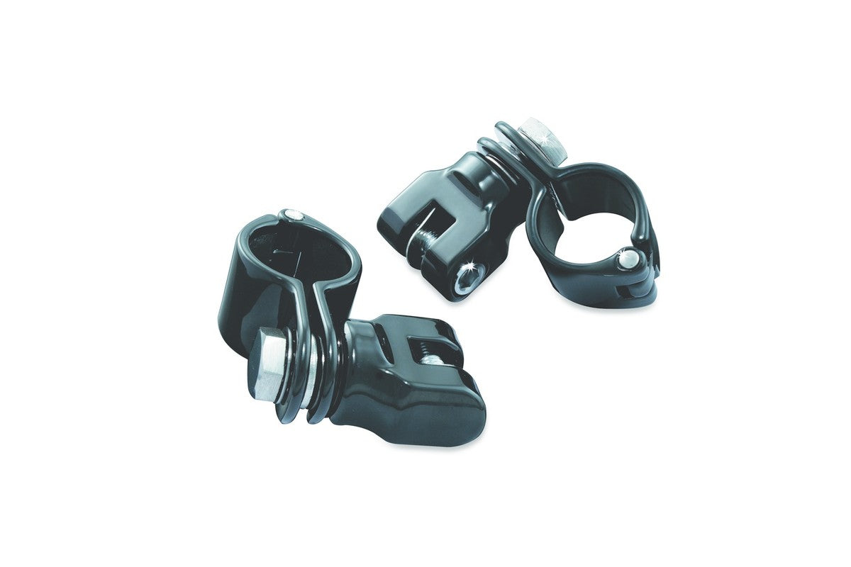 KURYAKYN PEG MOUNTS WITH 1-1/4" CLAMPS, BLACK PN 7572 KUR7572