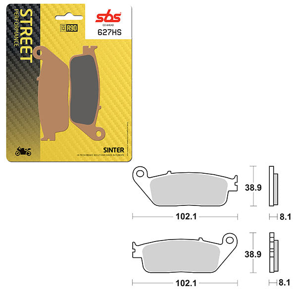 SBS PERFORMANCE HS SINTER BRAKE PAD  6250627100