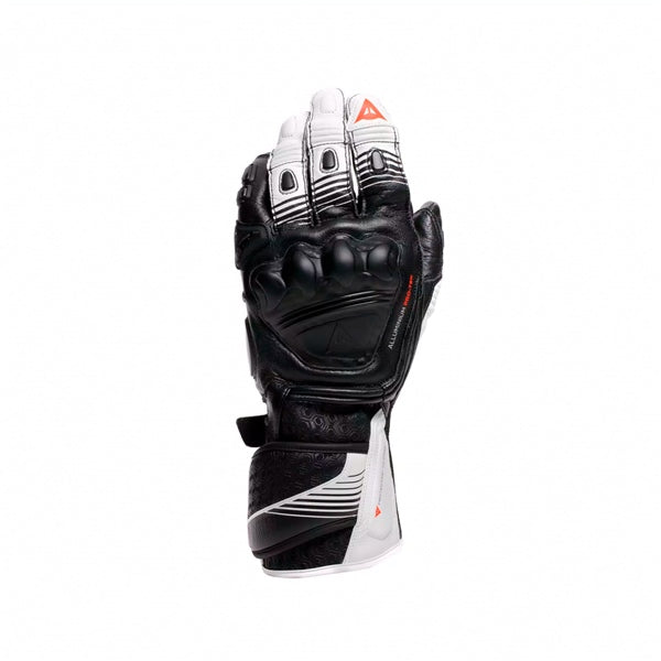 DAINESE GLOVE FIERO METAL MEN BK/WH/FLUO RD S 2018100025-N32-S