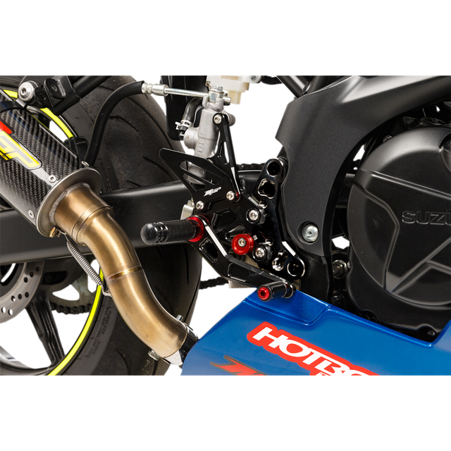HOT BODIES REAR SET MGP SUZ SV650/X 17-18 BLK 61702-2500