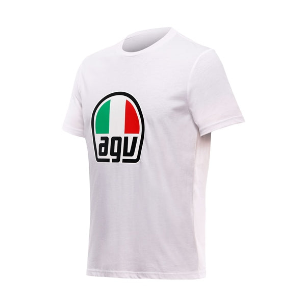 DAINESE T-SHIRT CLASSIC AGV MEN WH S 2018900096-003-S