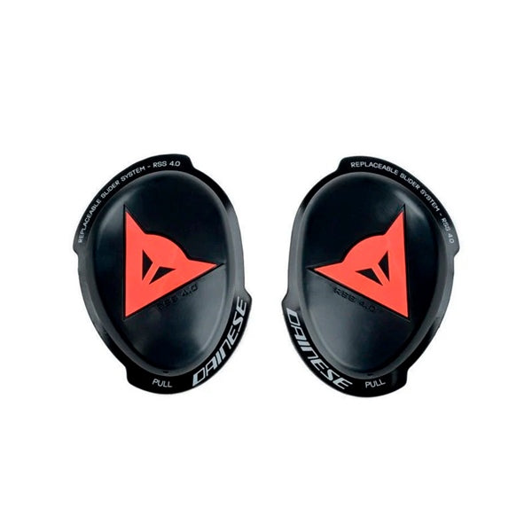 DAINESE KNEE SLIDER RSS 4.0 KIT BK/FLUO RD 201876220-628-N