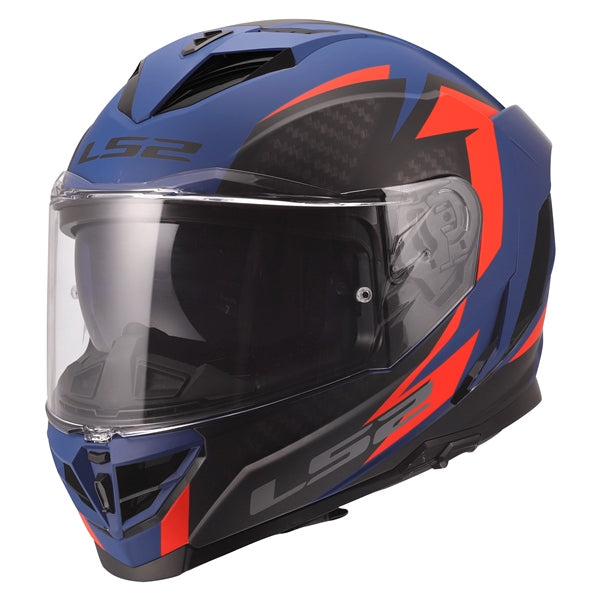 LS2 HELM STORM III DYNAMO MAT BL/RD 2XL LS2 818-0040