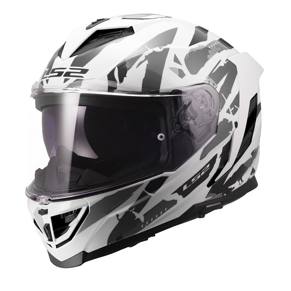 LS2 HELM STORM III KAOS WH/GY 2XL LS2 818-0072