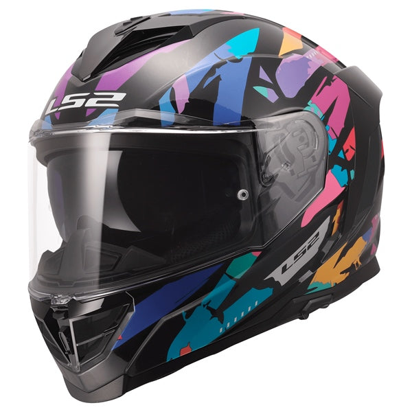 LS2 HELM STORM III KAOS BK/PR/BL XL LS2 818-0087