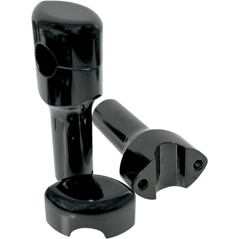 LA CHOPPERS 1-1/4" HEFTY RISERS 4" GL/BLK SMOOTH LA-7406-04B