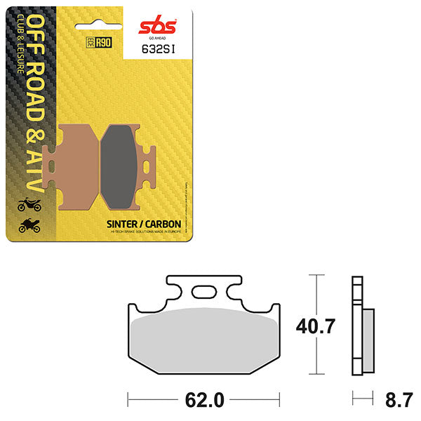 SBS ATV/UTV SINTER BRAKE PAD  6240632100