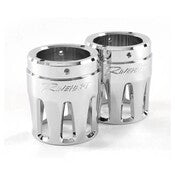 RINEHART RACING 17-23 FLH 4" SO MUFFLERS CHR/CHR MERGE END CAPS 500-0106C-MERGE