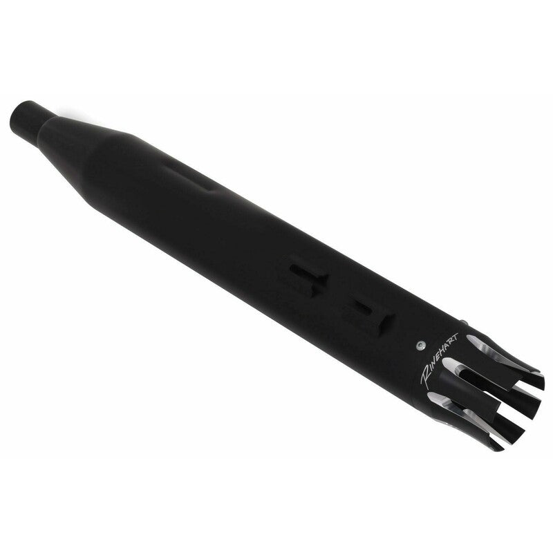 RINEHART RACING 17-23 FLH 4" SO MUFFLERS BLK/BLK CASTLE END CAPS* 500-0107-CASTLE