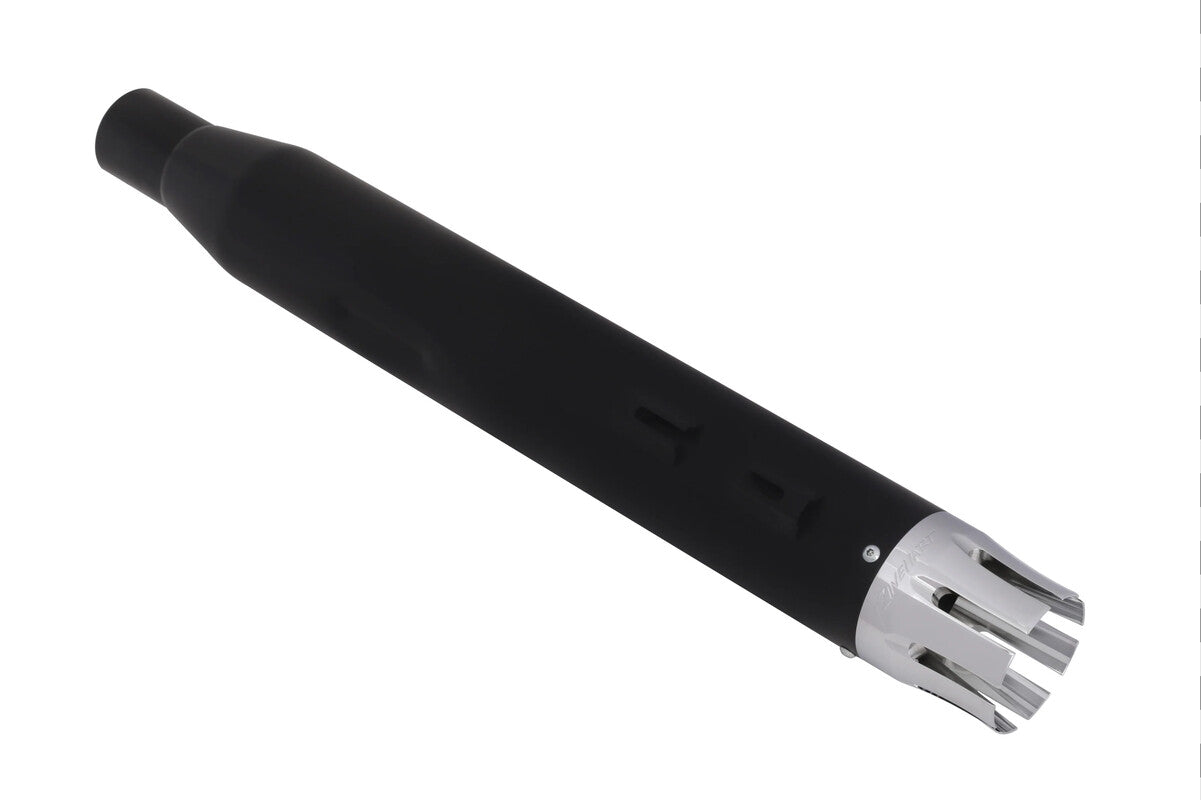 RINEHART RACING 17-23 FLH 4" SO MUFFLERS BLK/BLK SLOT END CAPS 500-0107-SLOT
