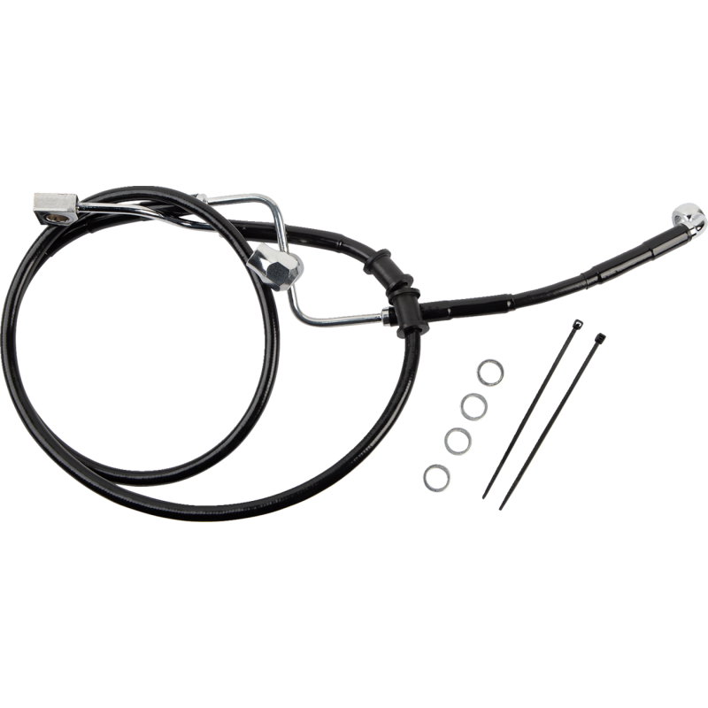 DRAG SPECIALTIES BRAKE LINE RR ABS BL 618602-BLK