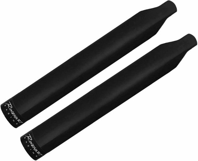 RINEHART RACING 4" MUFFLERS INDIAN BLK W/BLK END CAPS* 500-0501