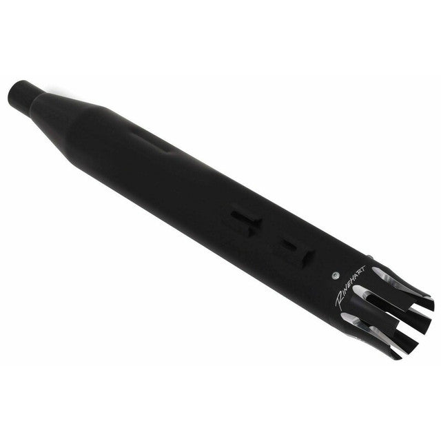 RINEHART RACING 4" MUFFLERS INDIAN BLK/BLK CASTLE TIPS* 500-0503-CASTLE