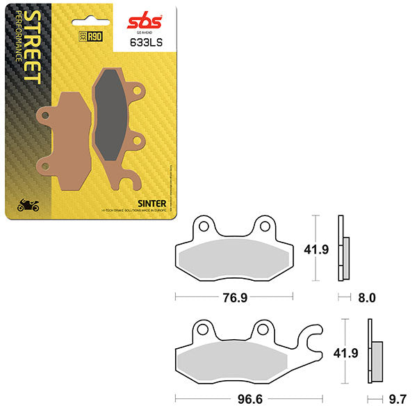 SBS PERFORMANCE LS SINTER BRAKE PAD  6260633100